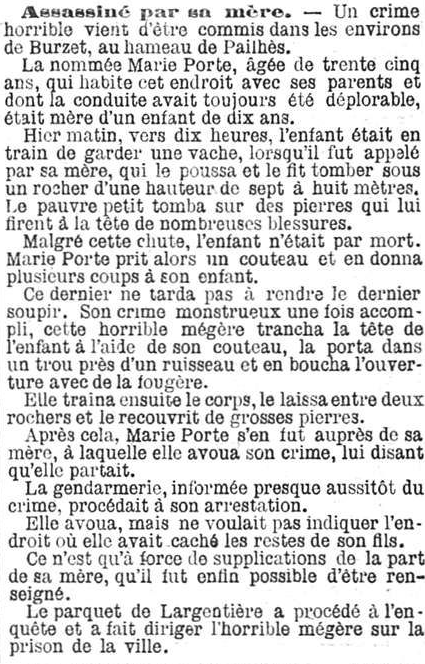 L'Indépendence belge, 28 augustus 1894 Horrible mégère